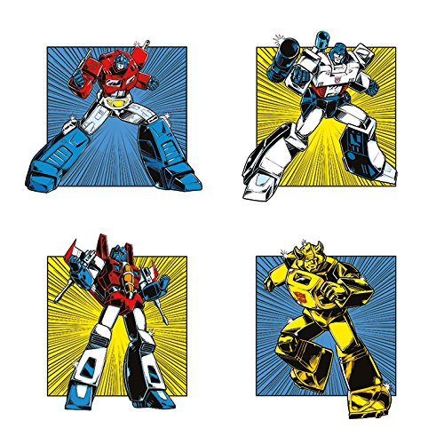 Transformers G1 Poster Fumetti Retrò 40x40 Senza Cornice