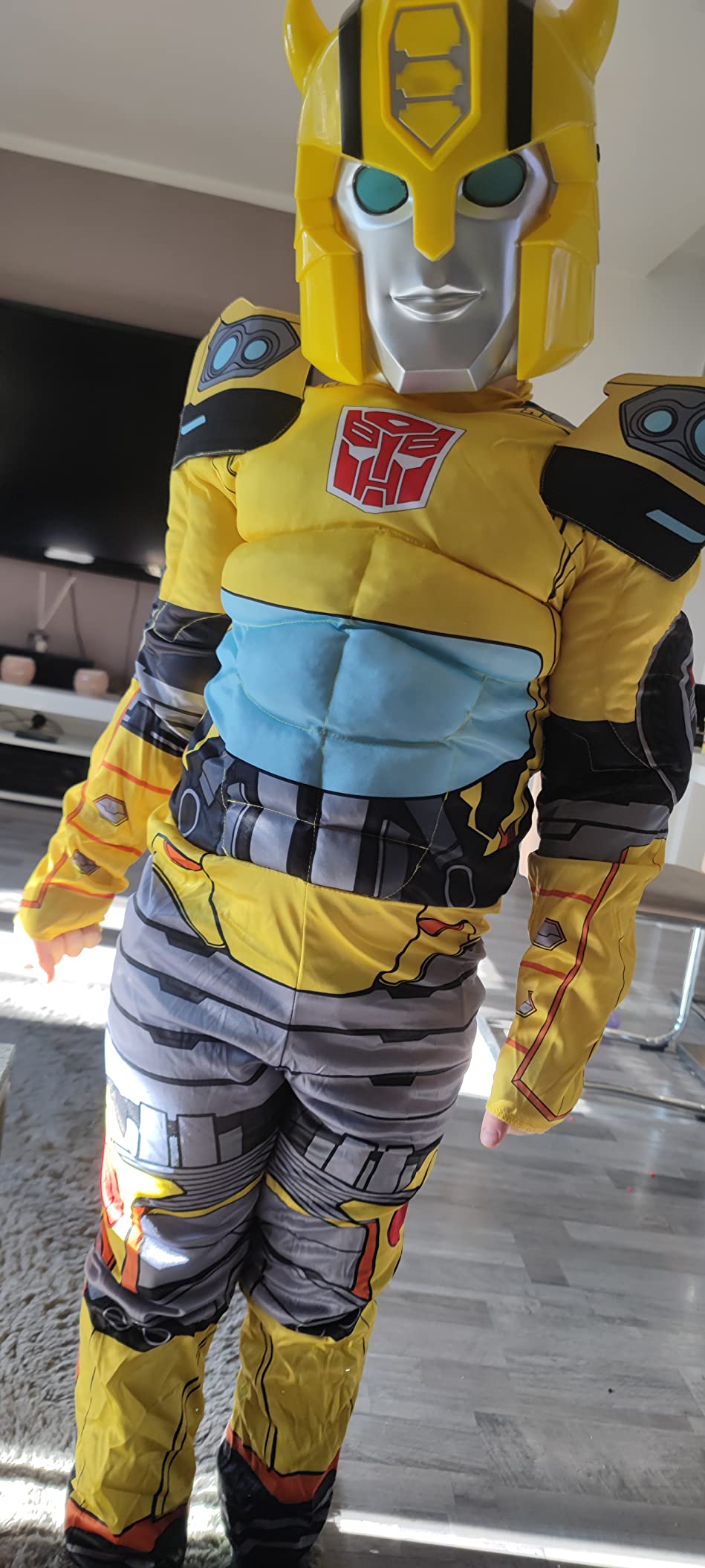 Transformers Bumblebee costume bambino muscoloso M 7-8 anni