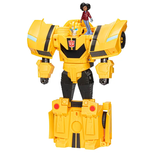 Transformers EarthSpark Bumblebee action figure auto 20 cm con Mo Malto
