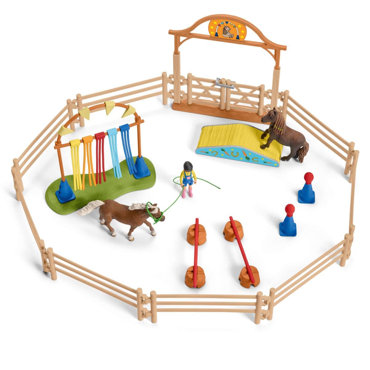 Schleich Horse Club Allenamento agility pony set 42481