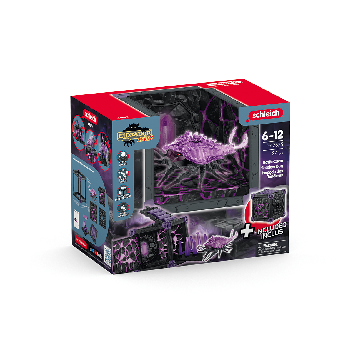 Schleich Eldrador BattleCave Isopode Ombra 42675 playset
