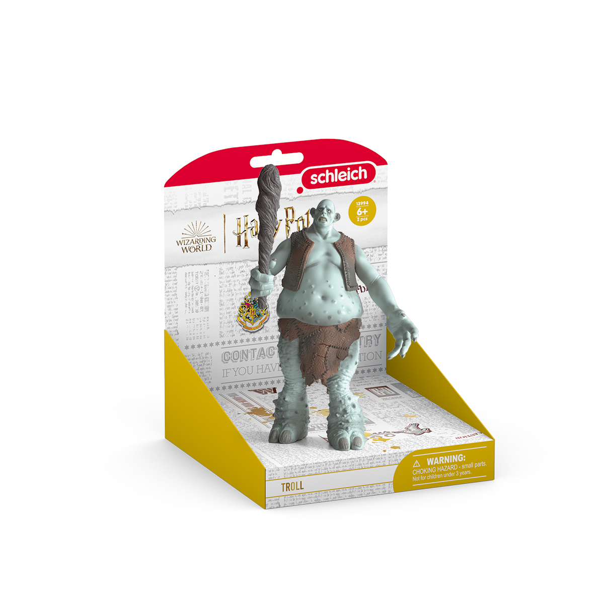 Schleich Harry Potter Troll action figure creatura magica con mazza