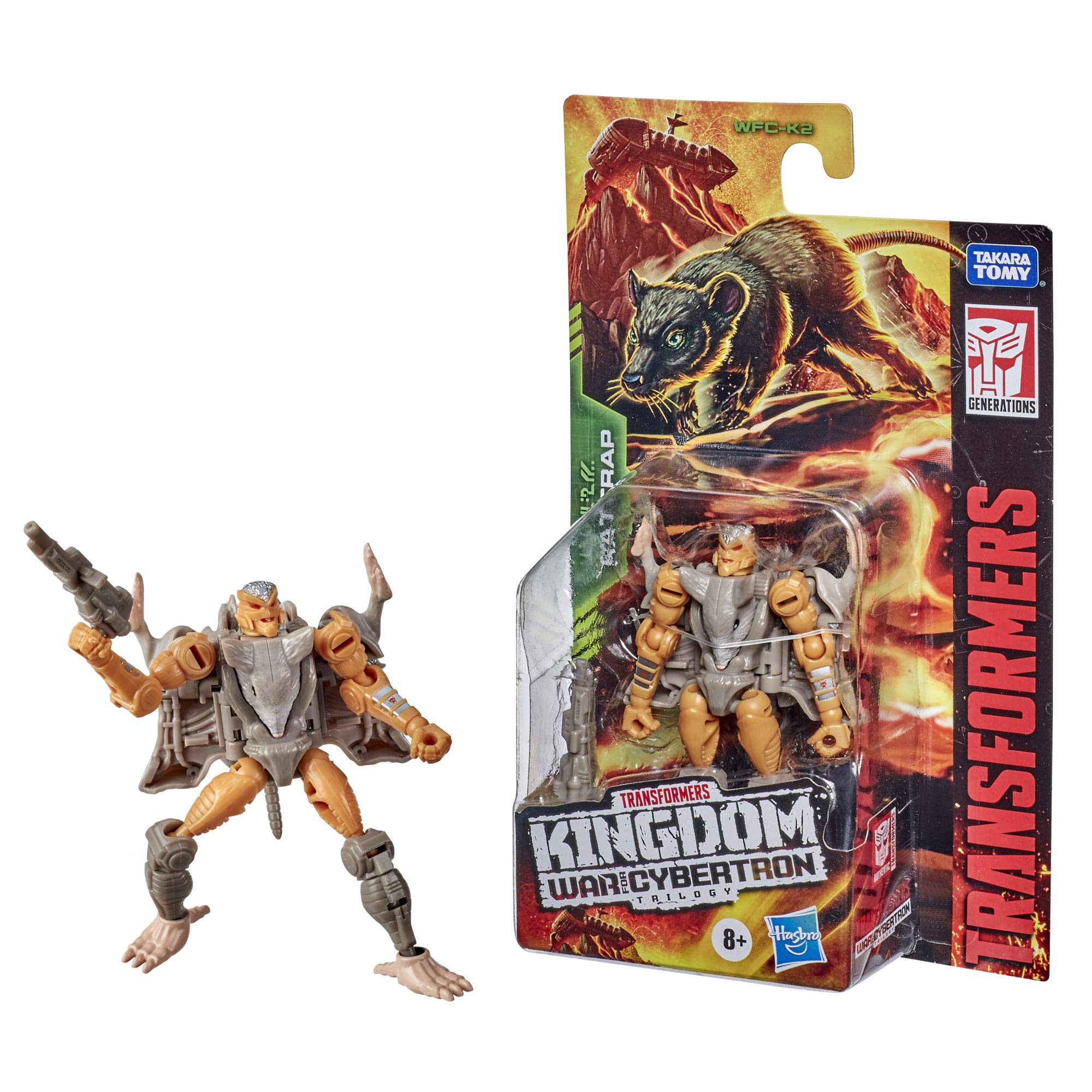 Transformers Kingdom WFC-K2 Rattrap action figure 8,5 cm topo