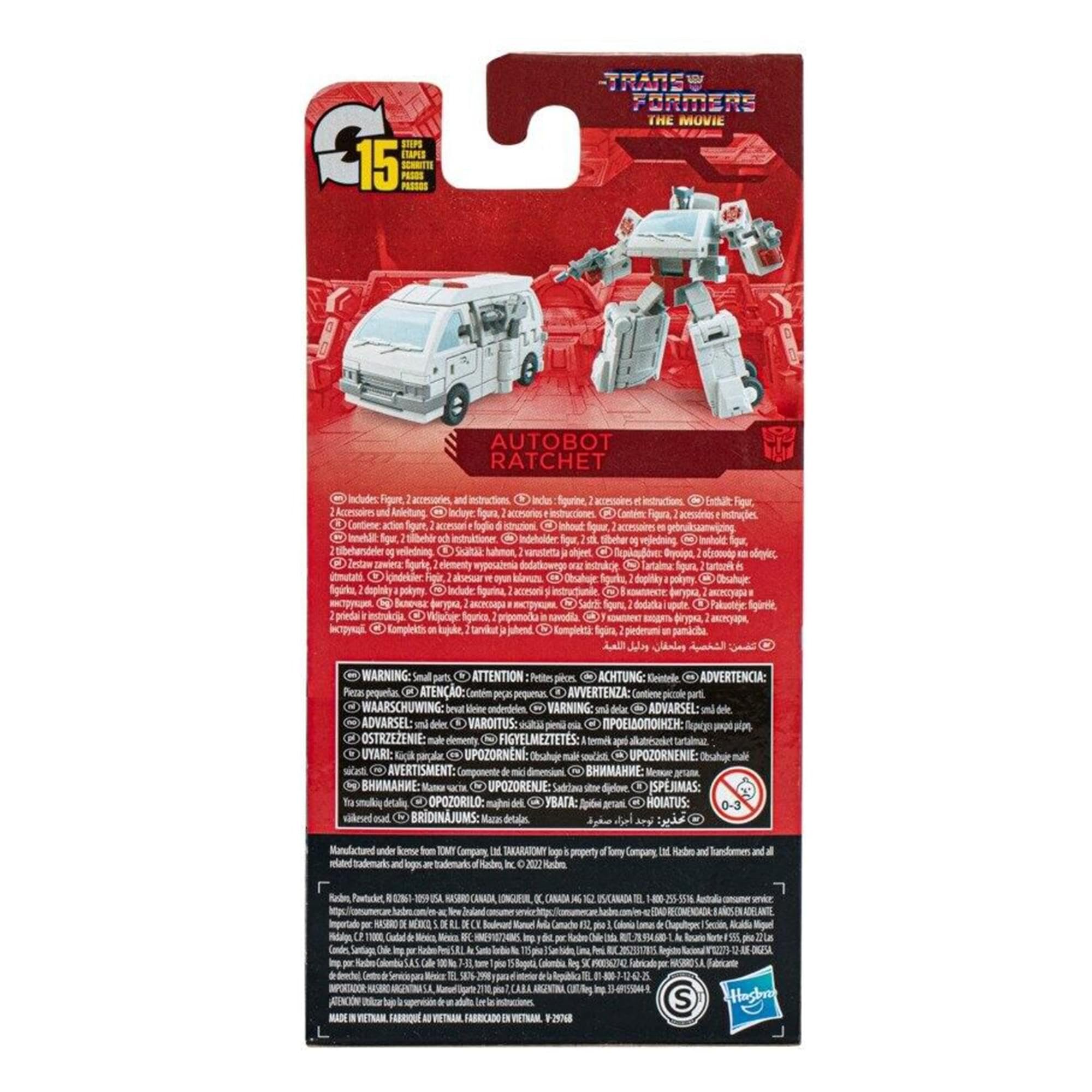 Transformers Studio Series Ratchet Core action figure 8,5 cm ambulanza