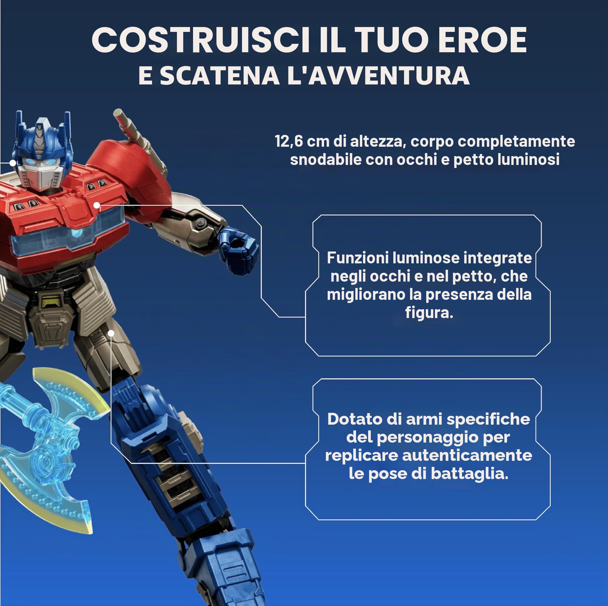 Blokees Transformers One Optimus Prime Classic Class 11 kit 12,7cm