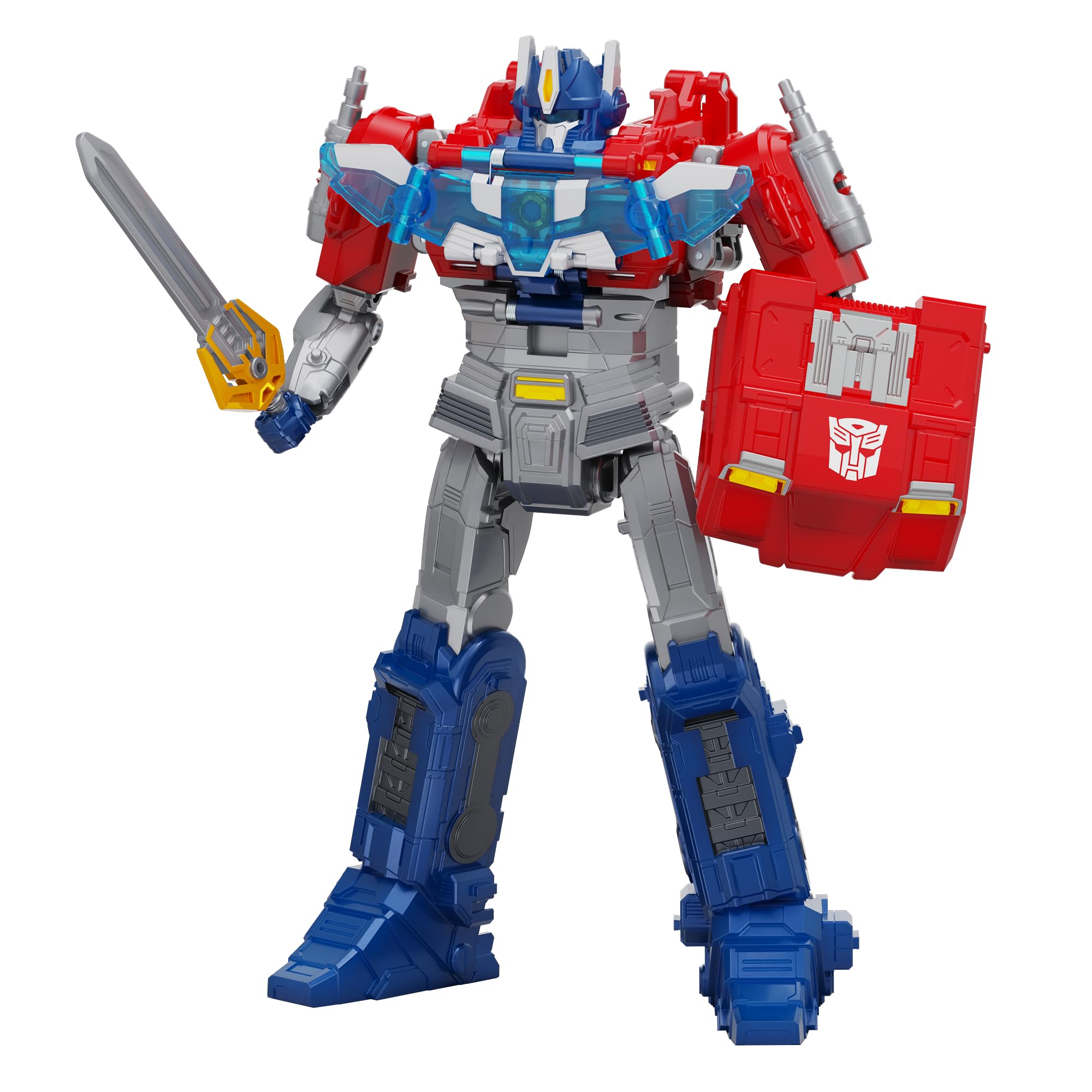 Transformers One Power Flip Optimus Prime action figure camion luci