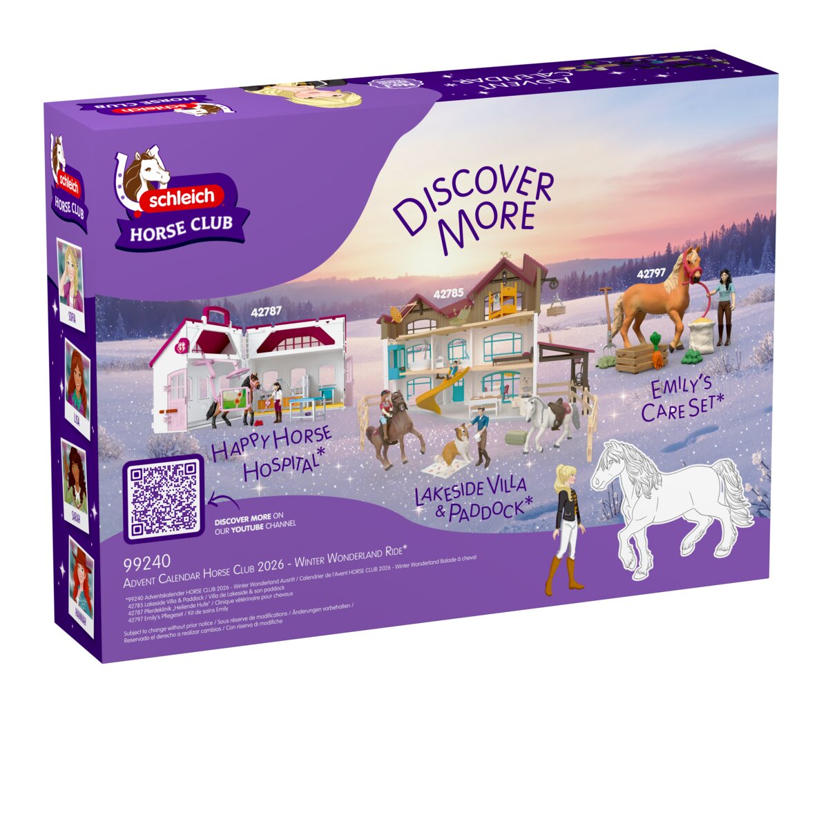 Schleich Horse Club Calendario Avvento 2026 cavalcata invernale