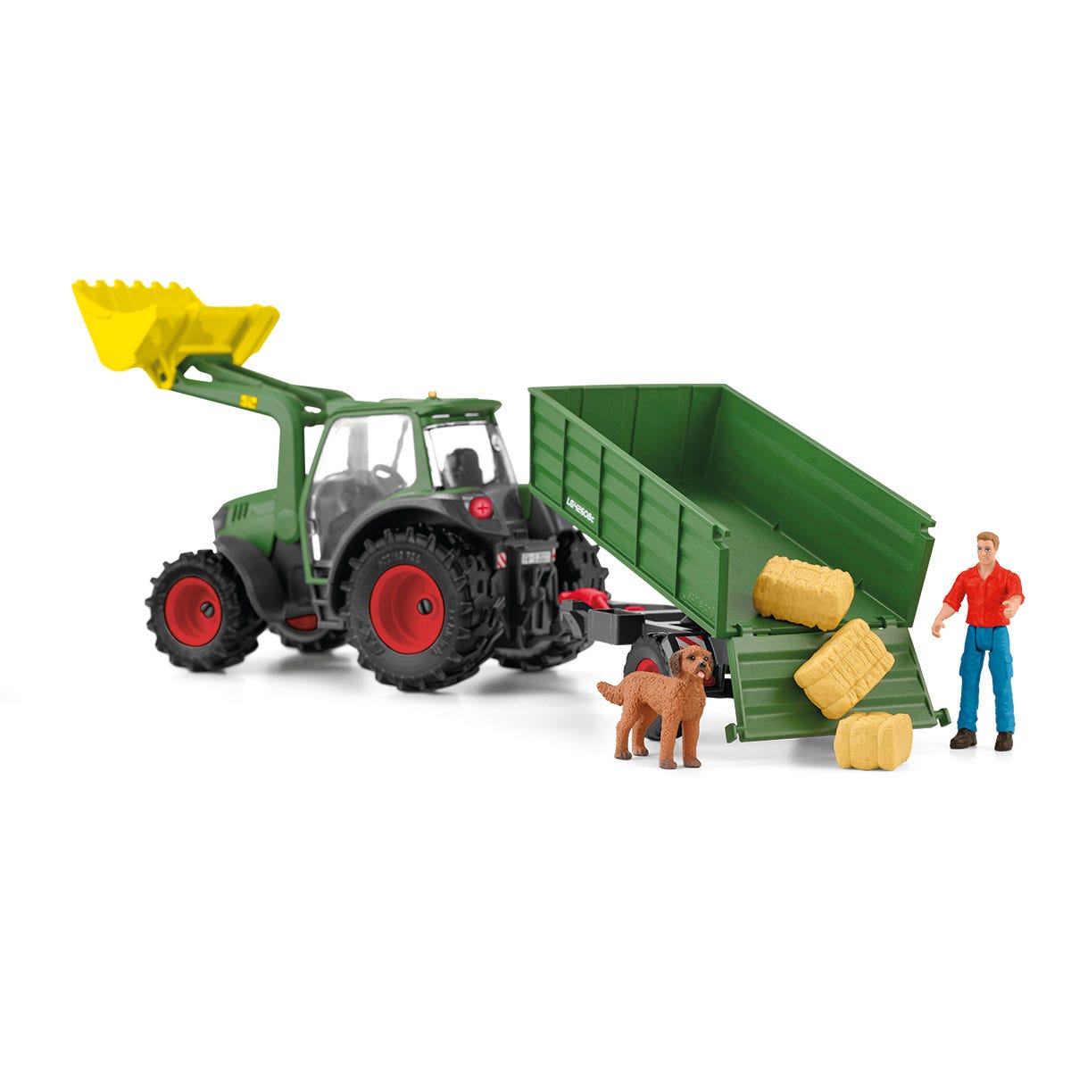 Schleich FARM WORLD 42608 Trattore con Rimorchio giocattolo