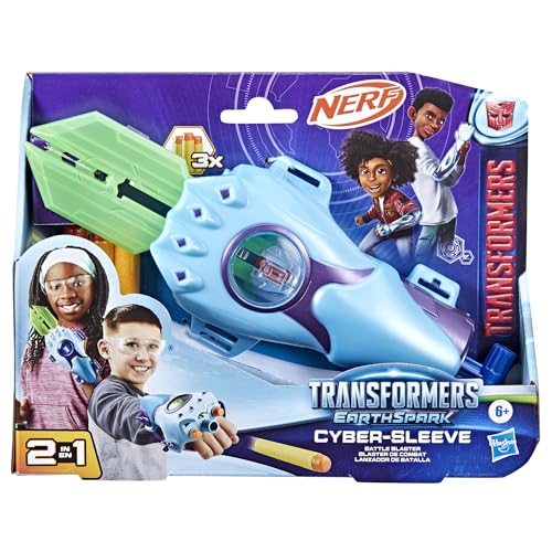 Transformers EarthSpark Cyber-Sleeve blaster con spada
