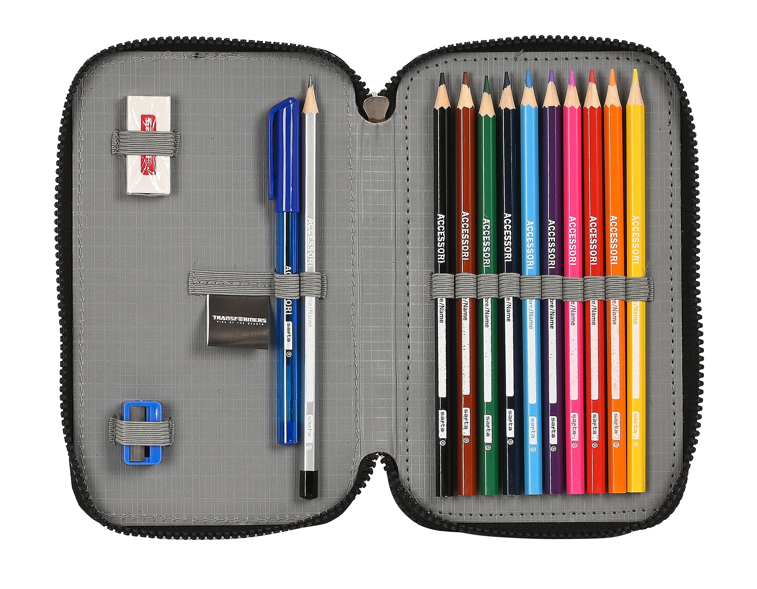 Transformers astuccio doppio 28 pezzi scuola