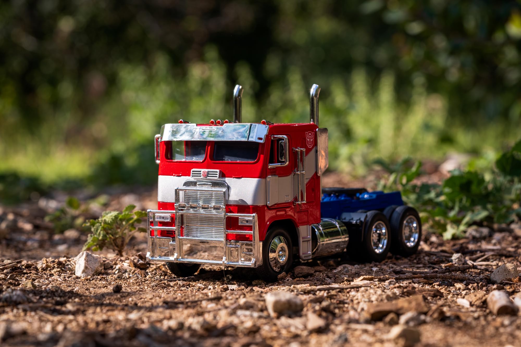 Transformers T7 Optimus Prime camion modellino 1:24 rosso-blu 27cm