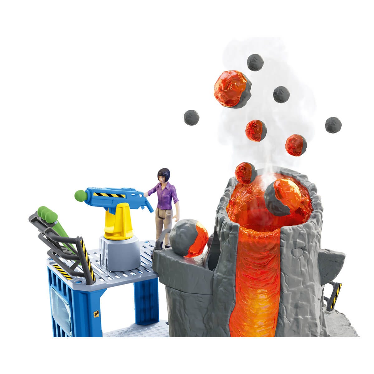 Schleich Dinosaurs Grande spedizione vulcano 42564 playset led