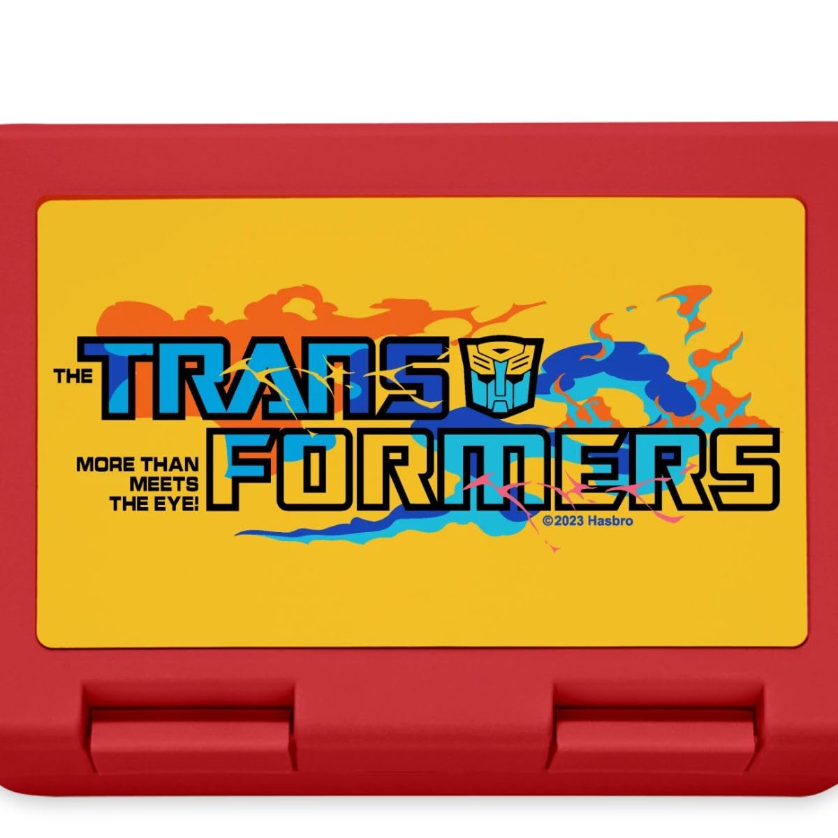 Transformers Logo More Than Meets Eye lunchbox portapranzo rosso