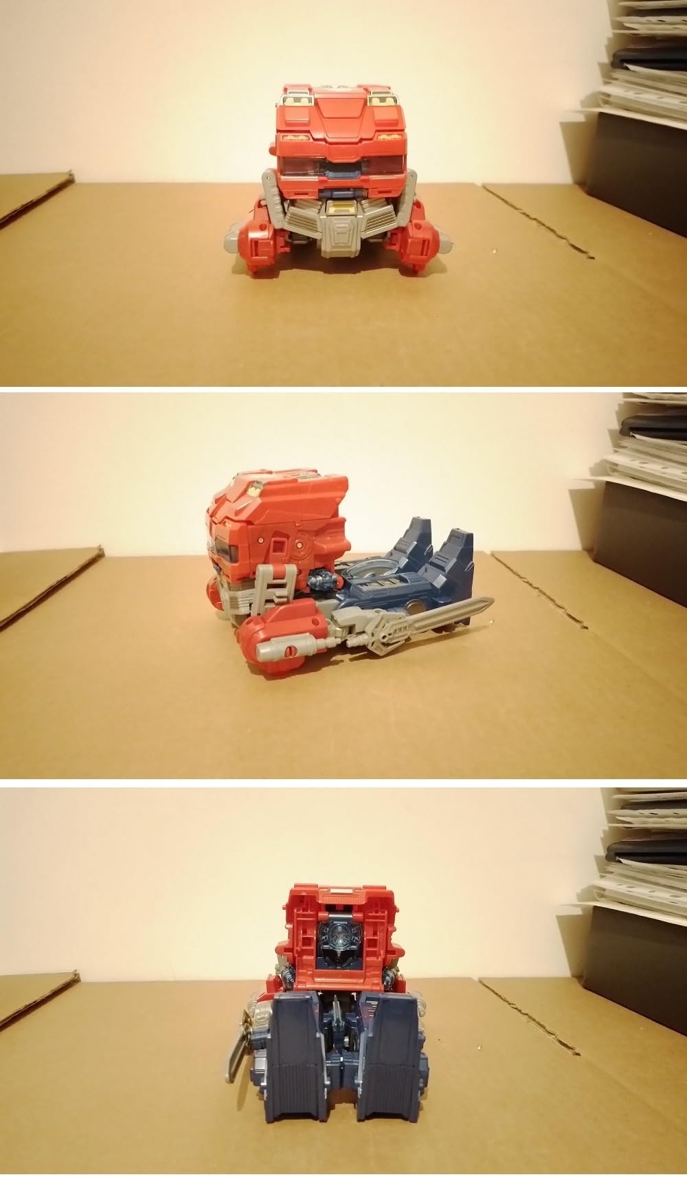 Transformers One Power Flip Optimus Prime action figure camion luci