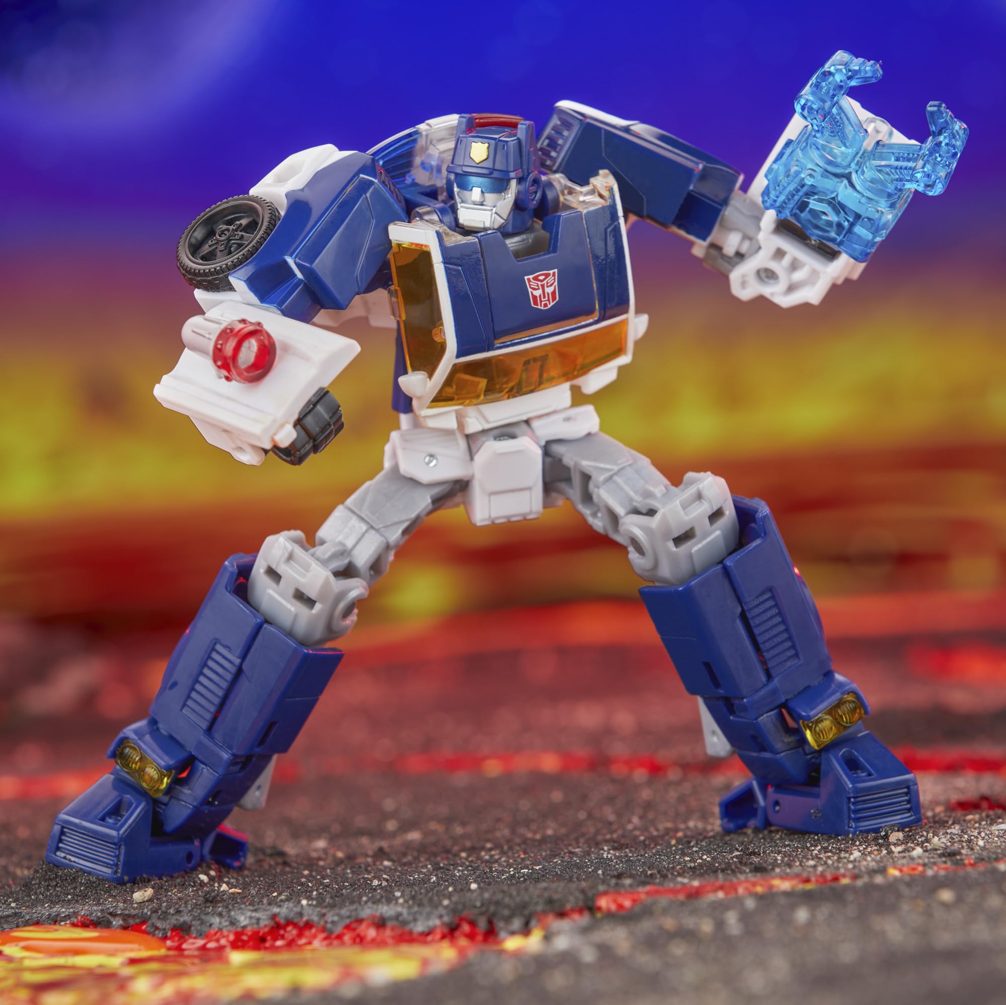 Transformers Legacy United Autobot Chase action figure 14 cm auto polizia