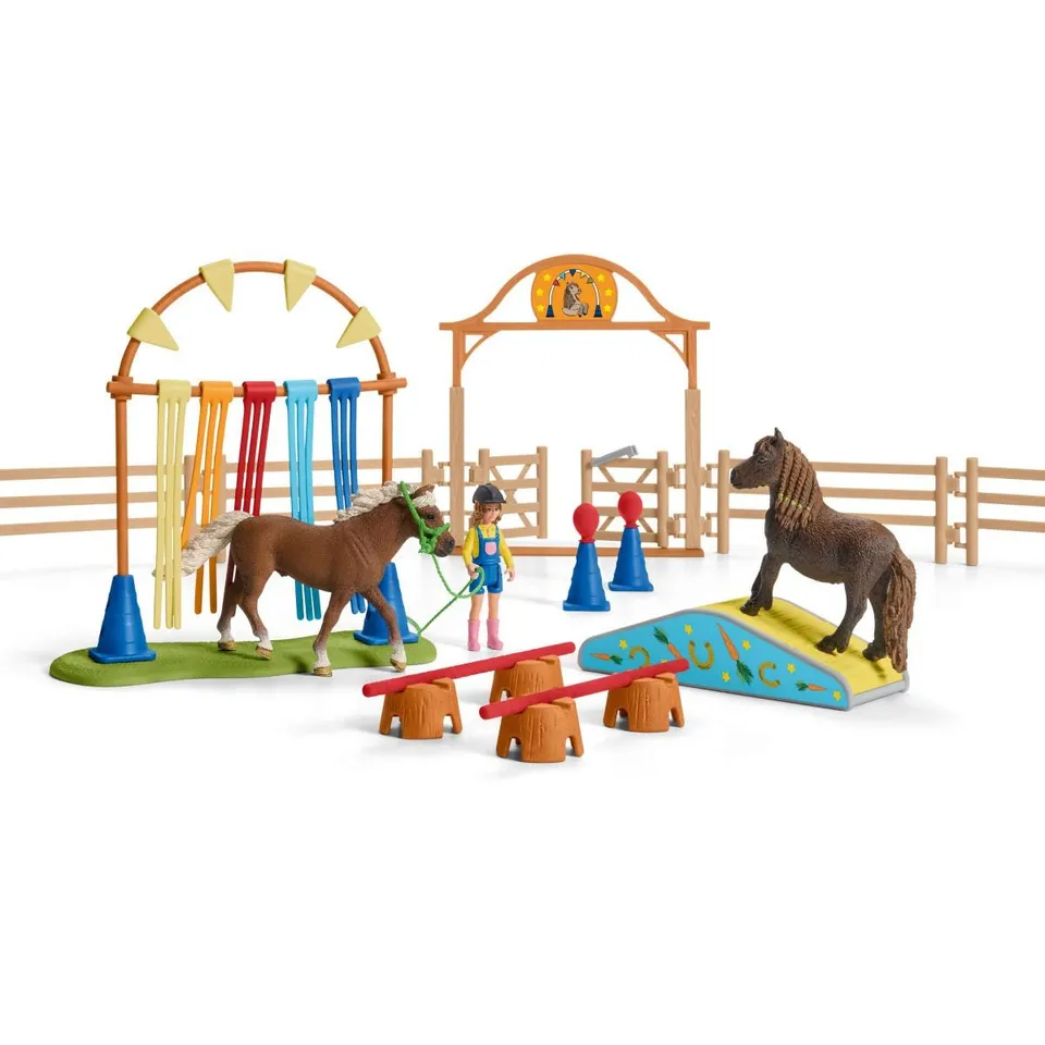 Schleich Horse Club Allenamento agility pony set 42481