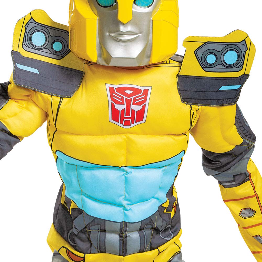 Transformers Bumblebee costume bambino muscoloso M 7-8 anni