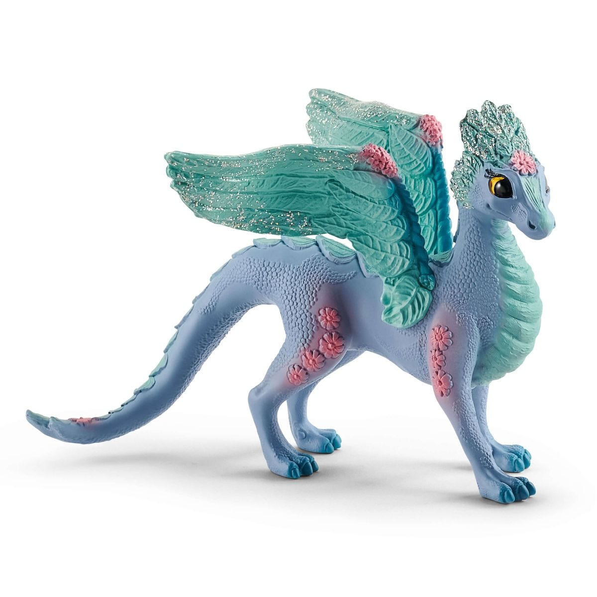 Schleich Bayala 70592 drago dei fiori figura con cucciolo