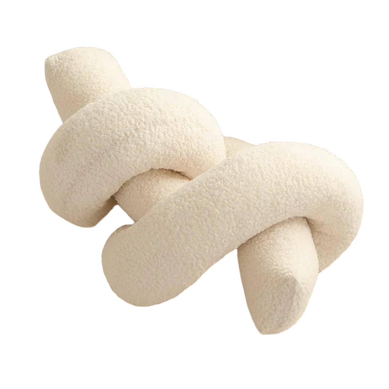 ToyalFriends Cuscino Nodo Peluche Morbido 50x28cm Scandinavo