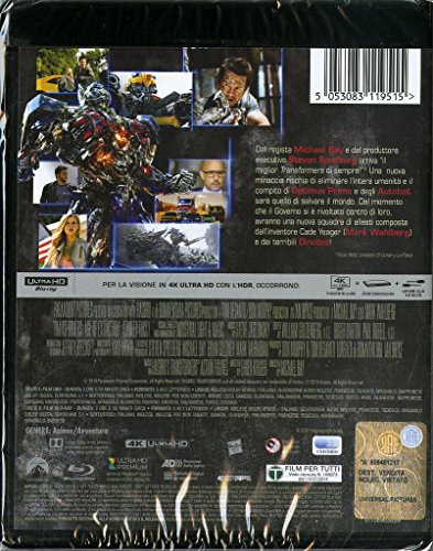 Transformers 4 Blu-ray 4K Ultra HD + Blu-ray standard