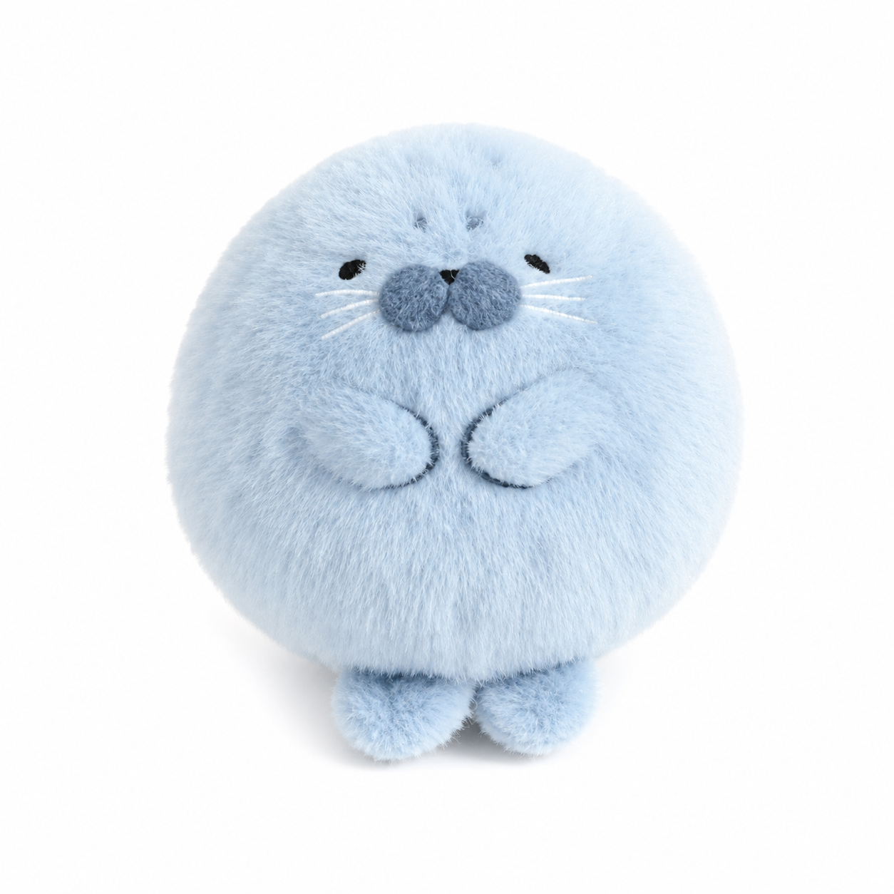 ToyalFriends Ocean Friends Foca portachiavi peluche blu kawaii