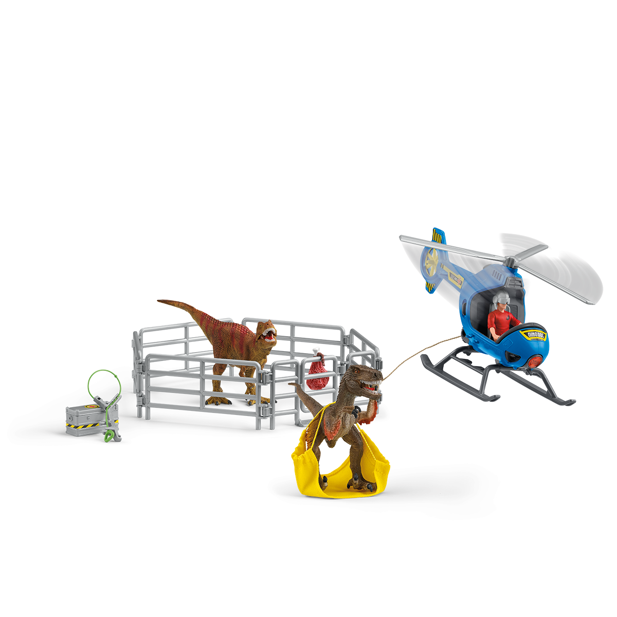 Schleich DINOSAURS 72216 Elicottero Salvataggio playset dinosauri