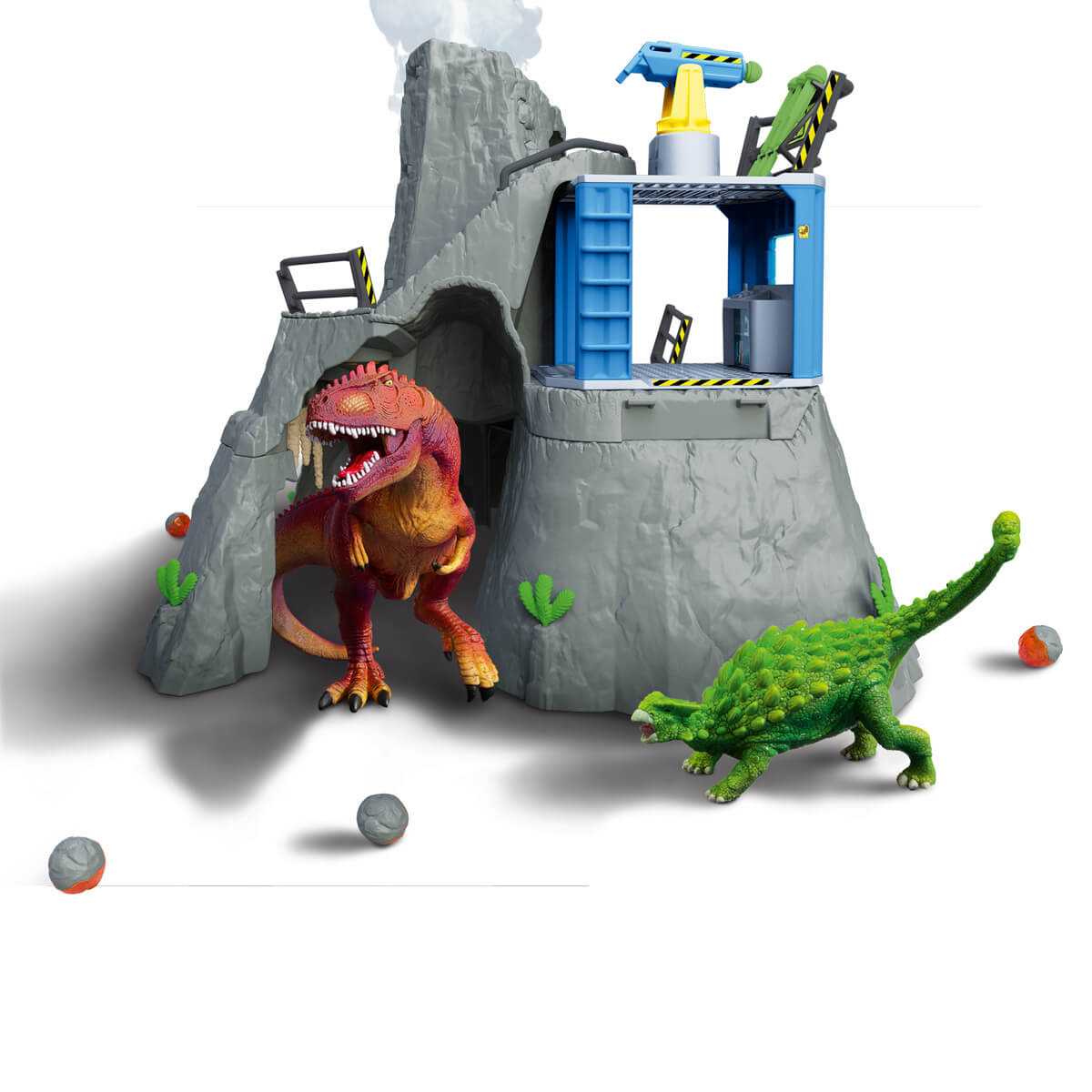 Schleich Dinosaurs Grande spedizione vulcano 42564 playset led