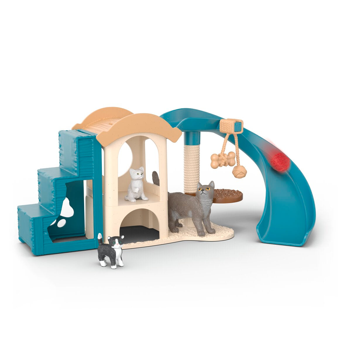 Schleich Farm World Playfun for cats set gatti con scivolo