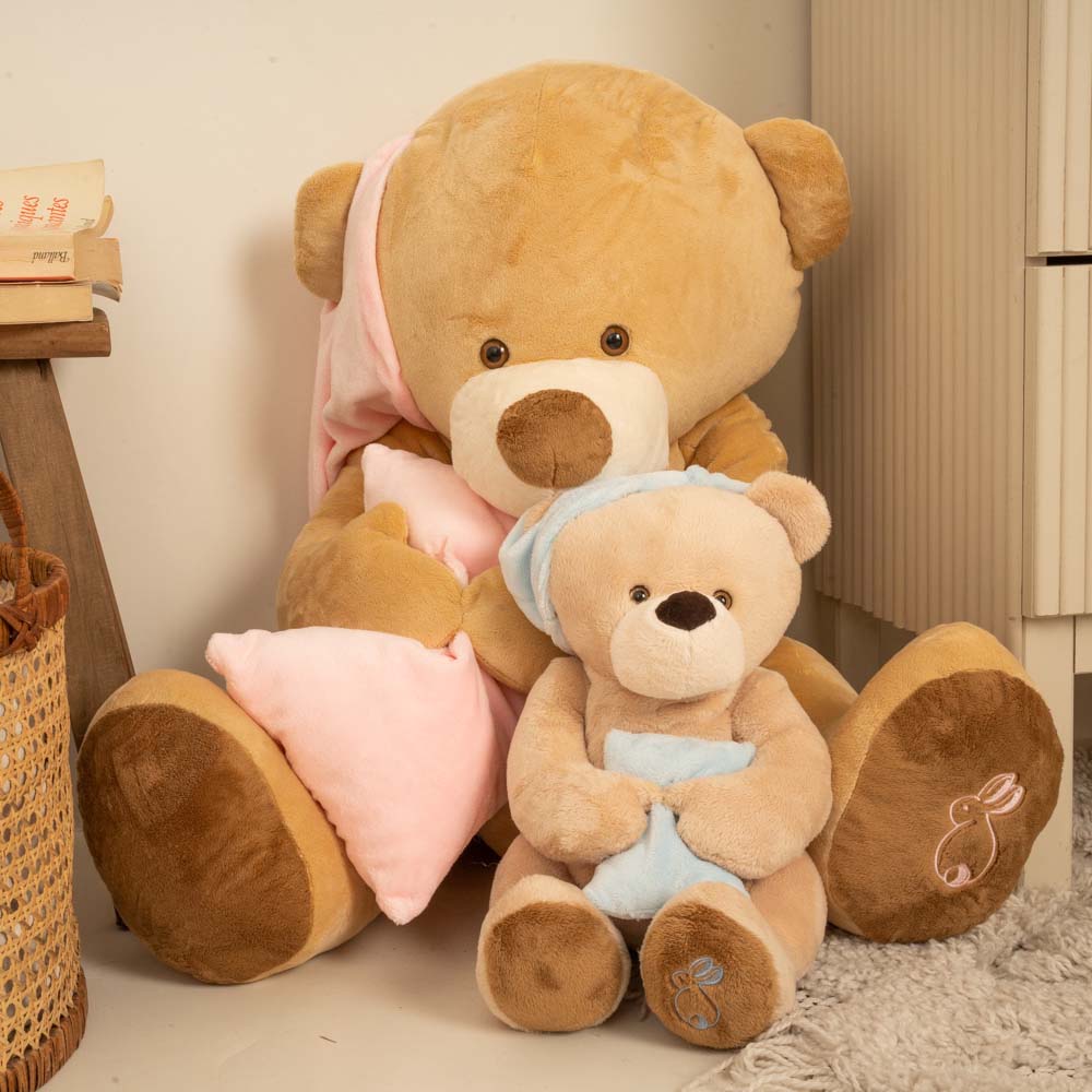 La Pelucherie Bears Orso Dodo peluche beige 60cm rosa