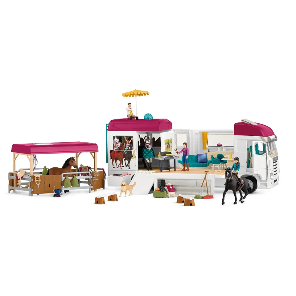 Schleich Horse Club Transporter 4 Cavalli Playset Torneo Lisa