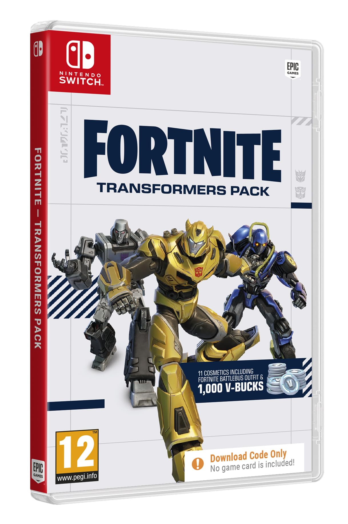 Transformers Fortnite Pack Gioco Switch Code in Box Megatron