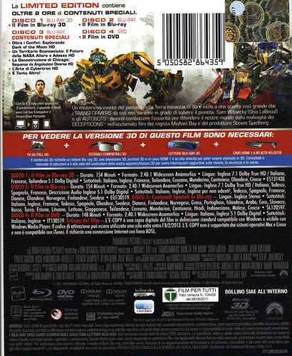 Transformers film 4K Ultra HD + Blu-Ray bonus