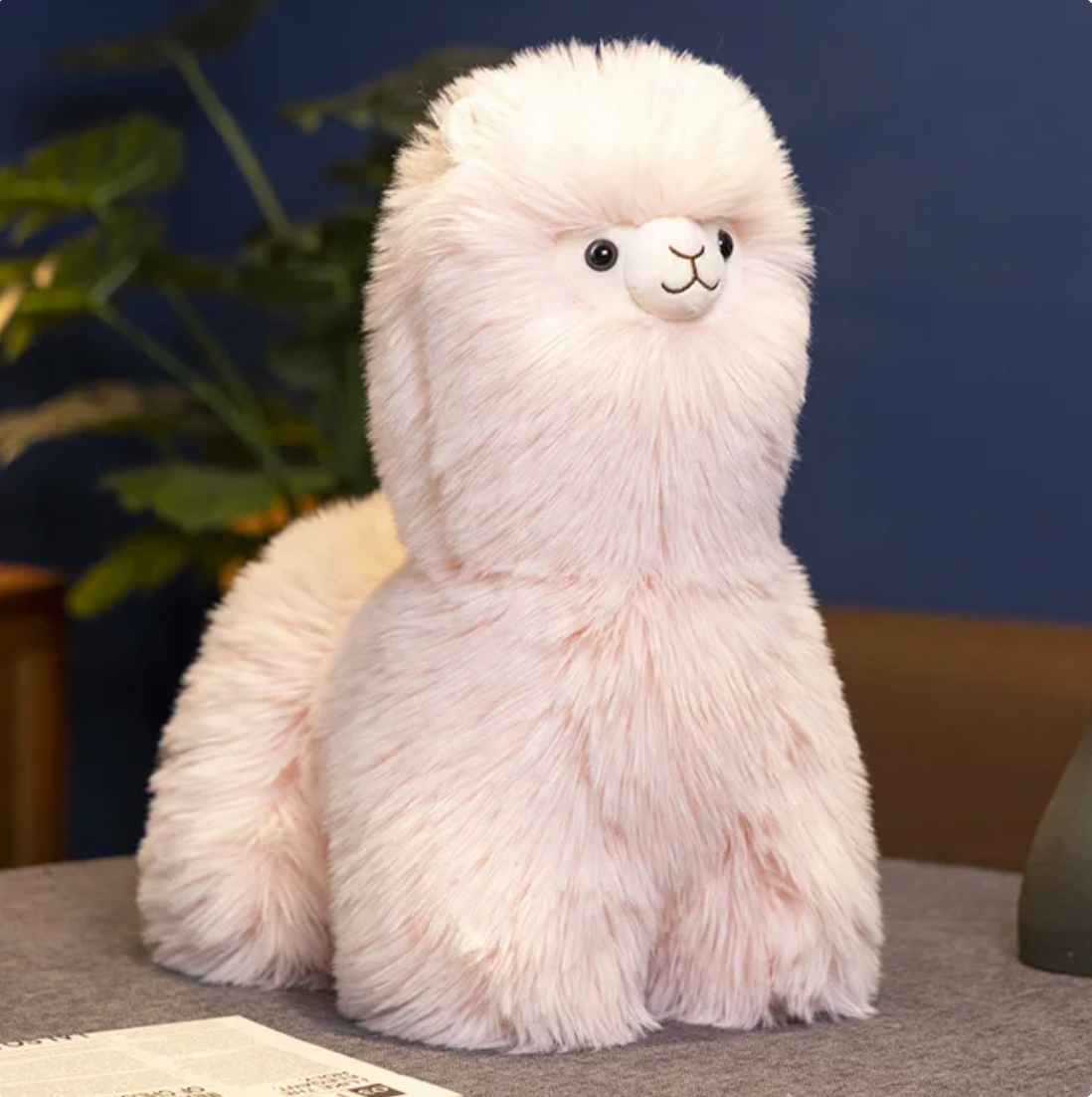 ToyalFriends Alpaca Lama peluche 40cm marrone morbido