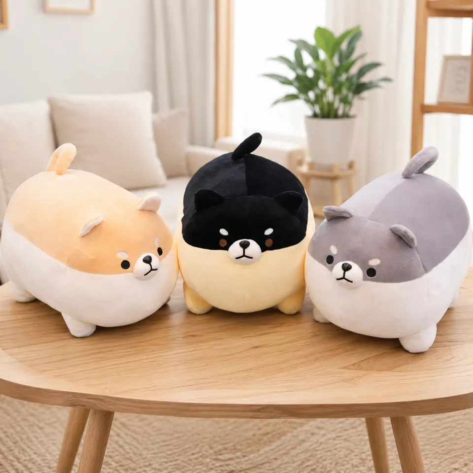ToyalFriends Dogs Shiba Inu peluche cane 40cm nero morbido