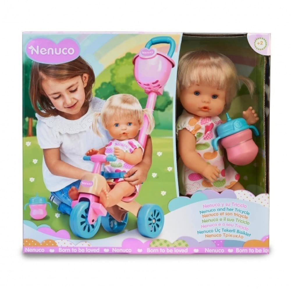 Nenuco Bambole set bambola con triciclo e accessori