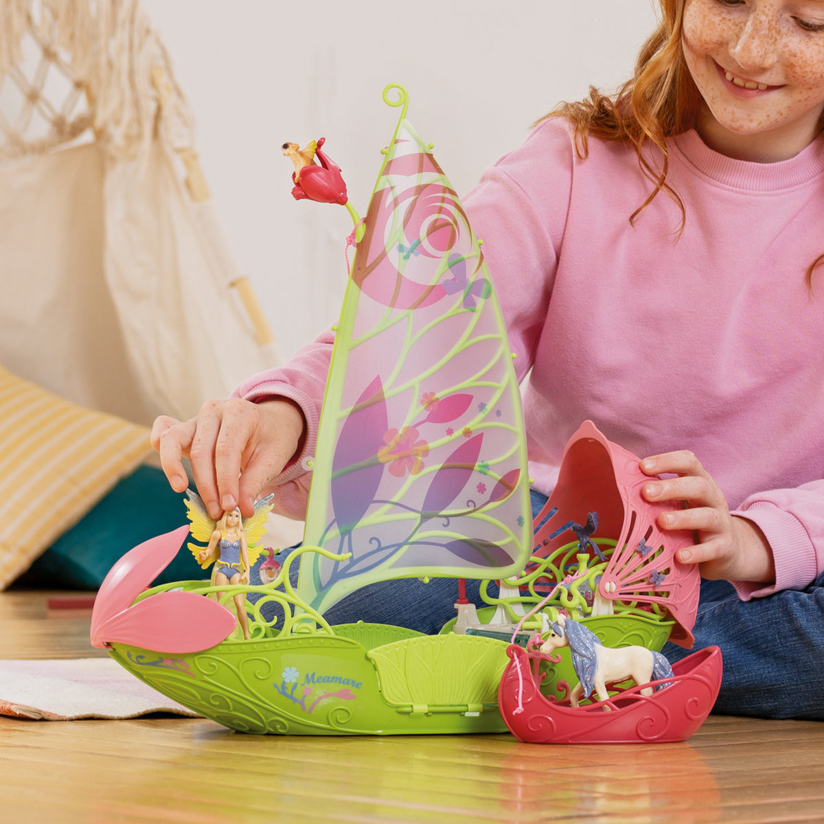 Schleich Bayala Magica barca dei fiori di Sera 42444 playset elfi