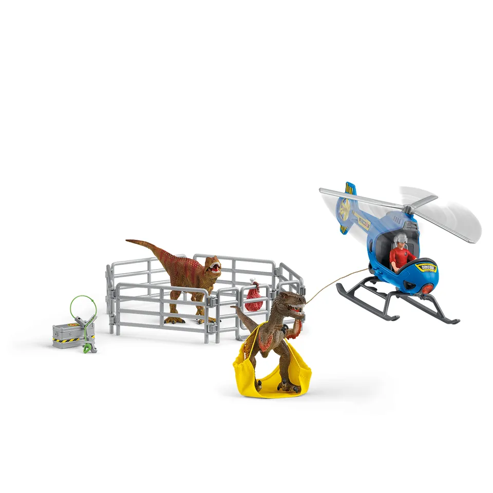 Schleich DINOSAURS 72216 Elicottero Salvataggio playset dinosauri