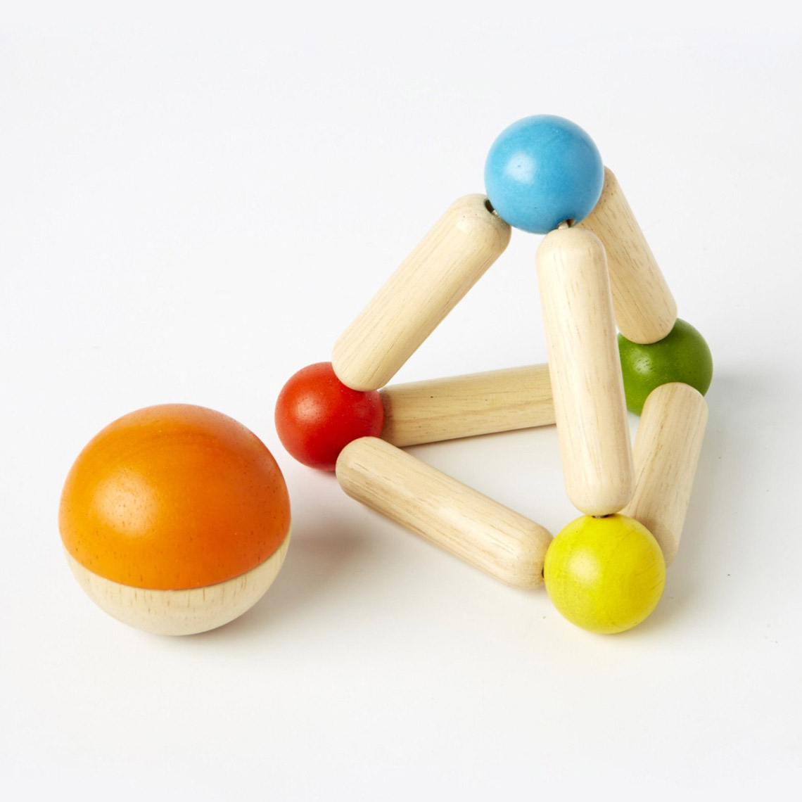 Kreativa Wooden Rattles Rattle Triangle sonaglio legno triangolo