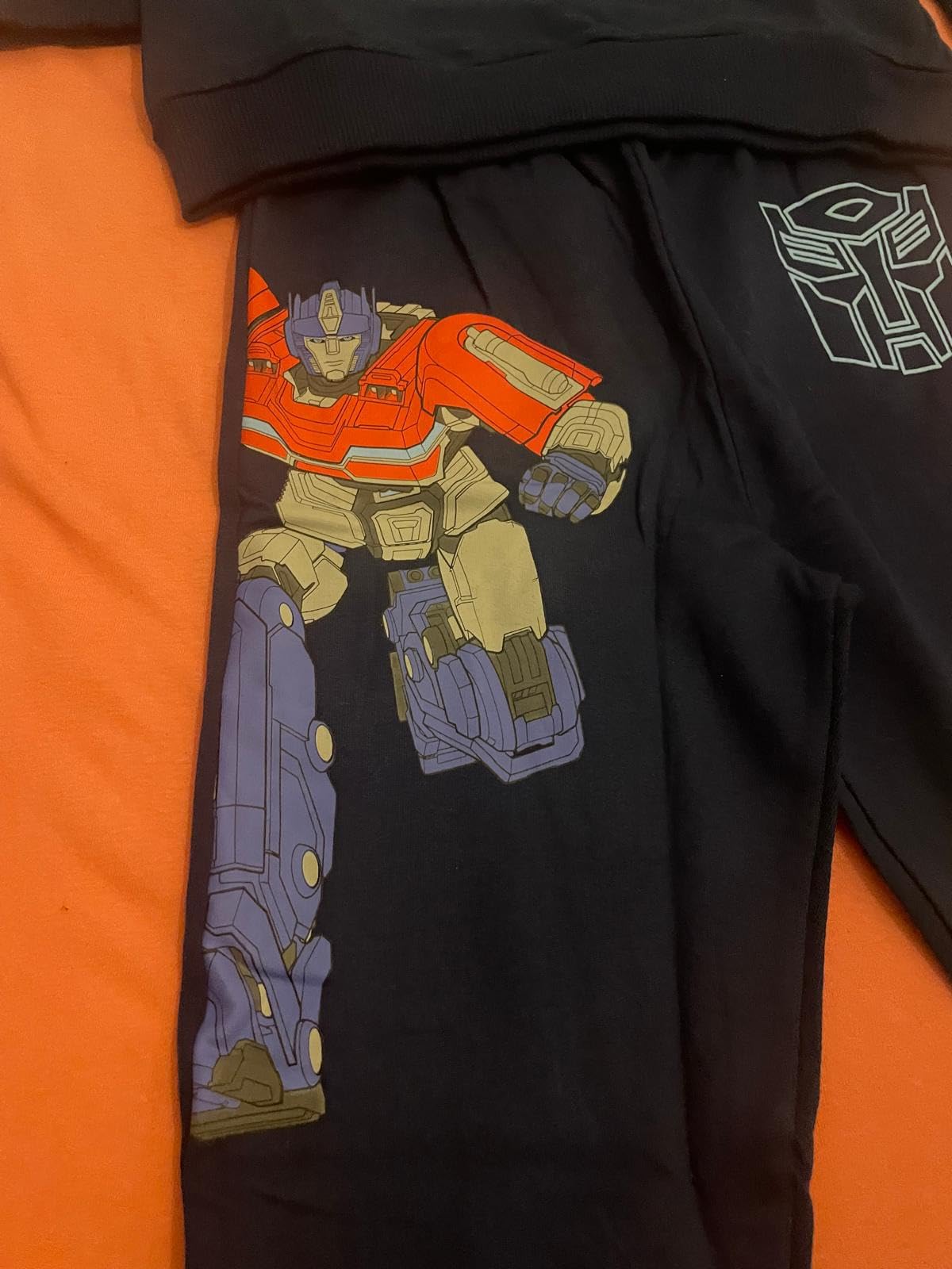 Transformers Tuta bambino Optimus Prime felpa e pantaloni 3-4 anni