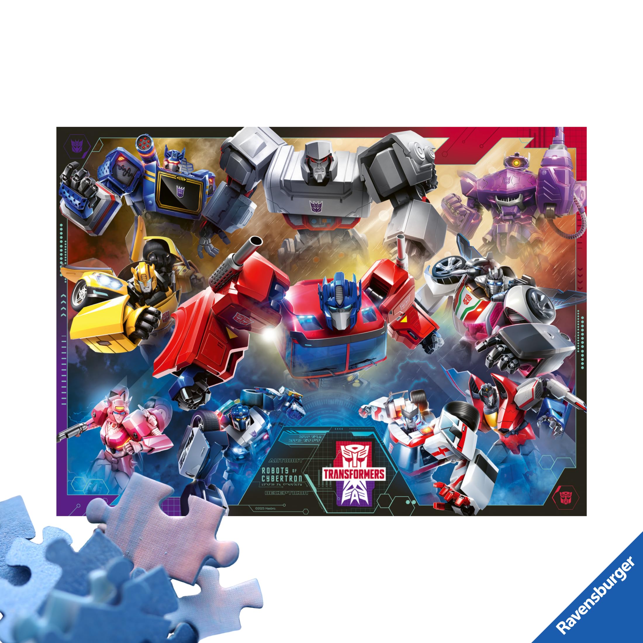 Ravensburger Transformers puzzle 100 pezzi XXL 6+ anni