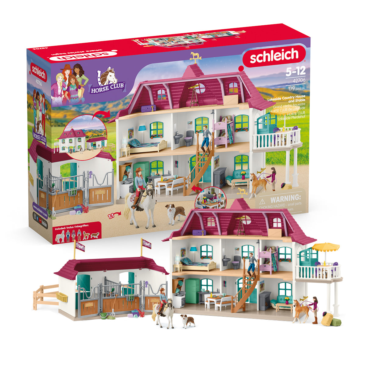 Schleich Horse Club Lakeside 42706 playset casa scuderia