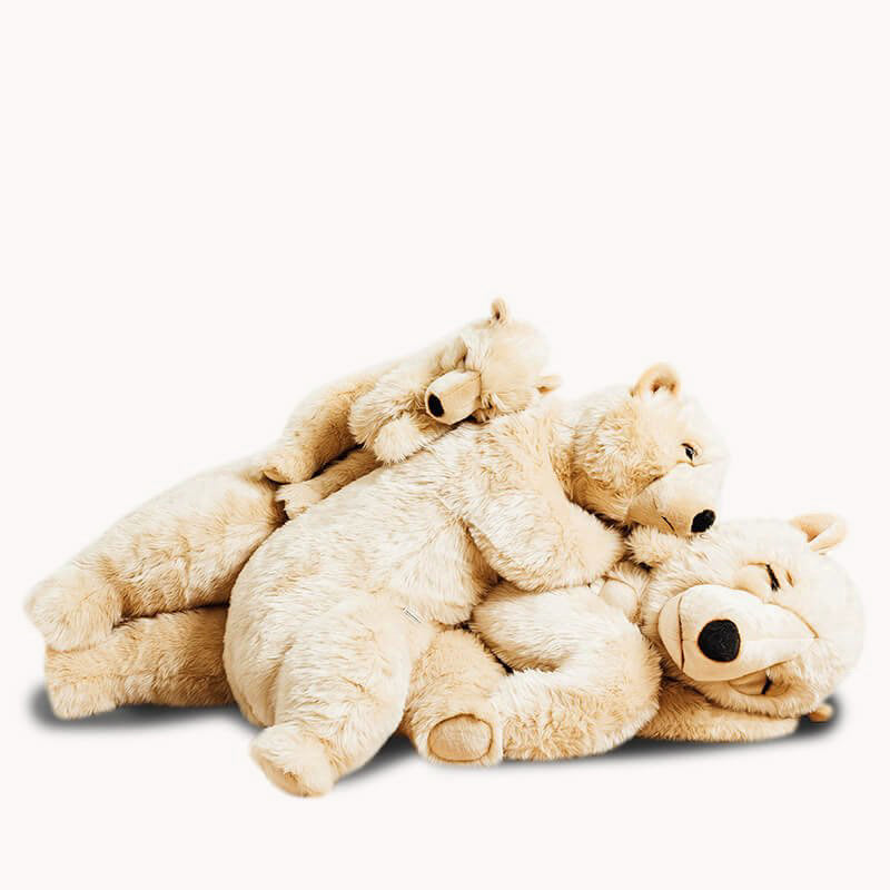 La Pelucherie Bear Lucien orsacchiotto miele Medium 65cm pelo lungo
