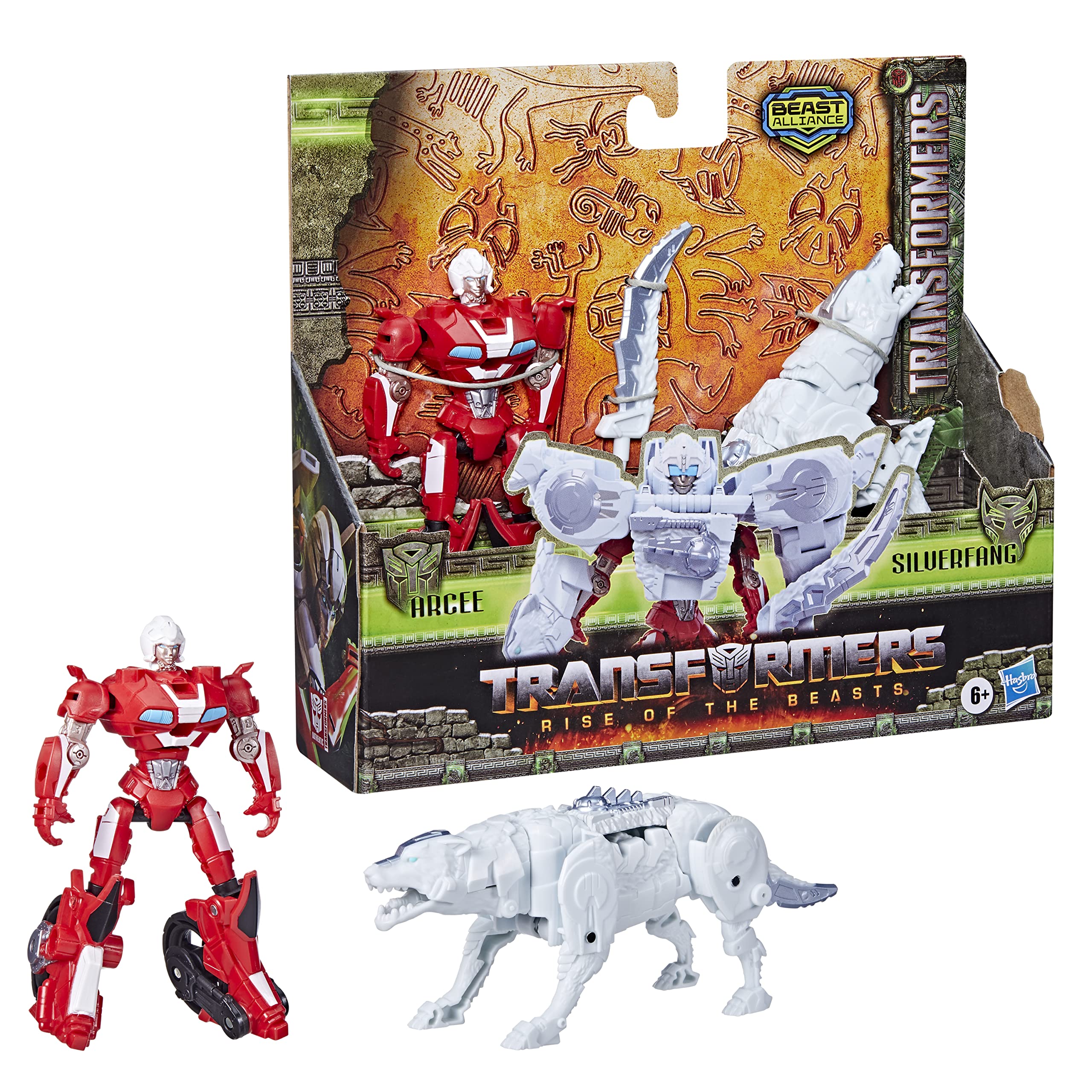 Transformers Rise of the Beasts Arcee action figure moto 12,5 cm pack 2