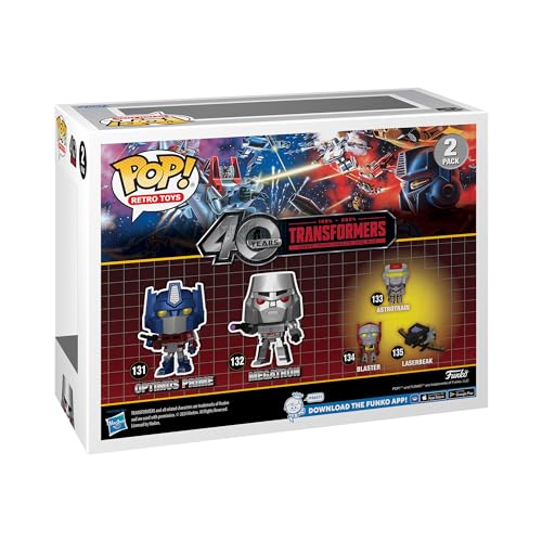 Funko Pop Transformers Optimus Prime Megatron 2 pack metallico