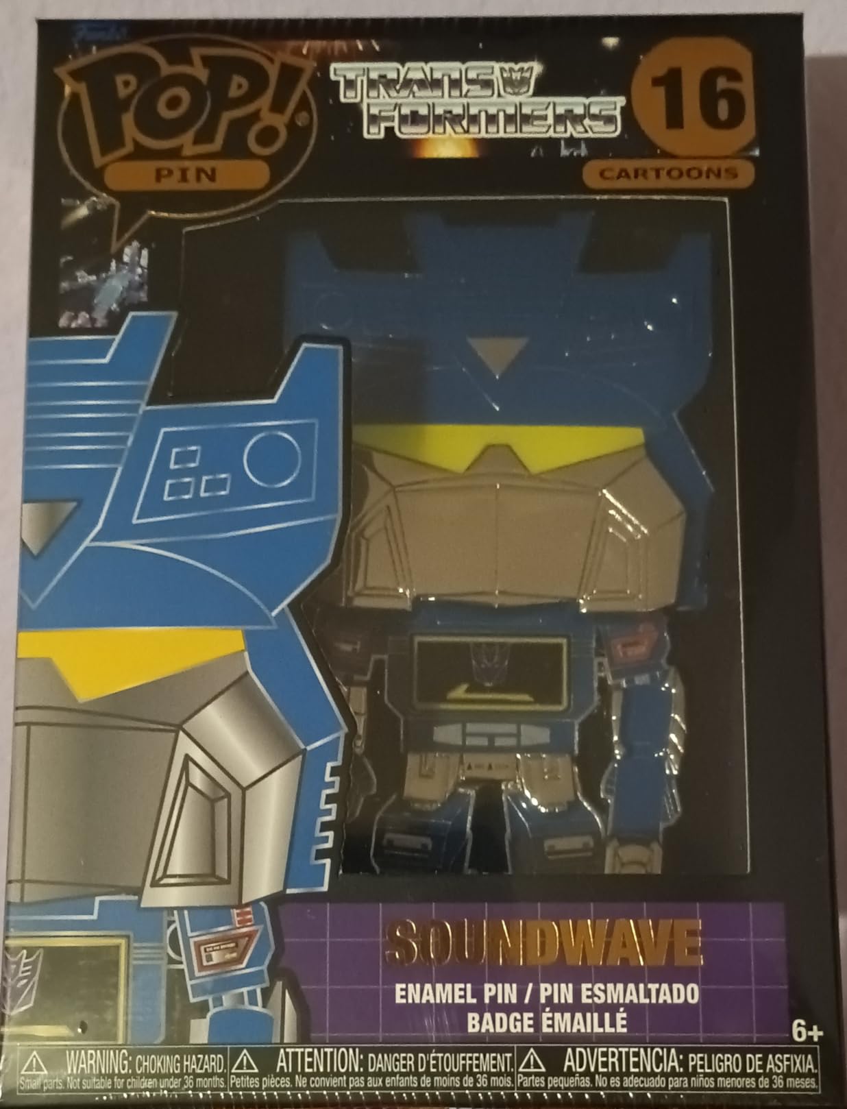 Funko Pop! Pin Soundwave spilla smaltata da collezione