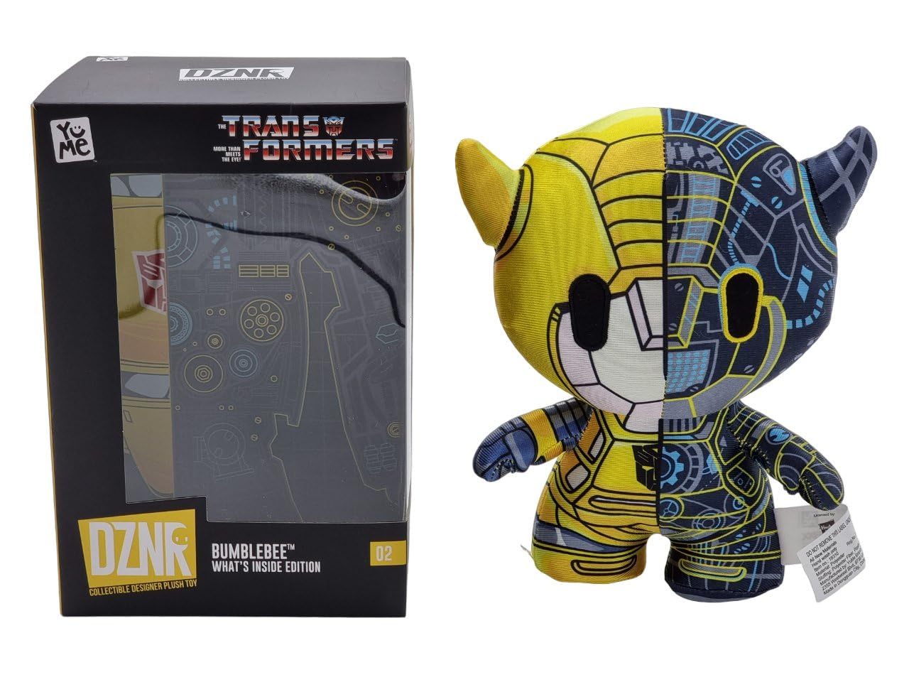 Transformers DZNR Bumblebee peluche 17,5 cm box da collezione