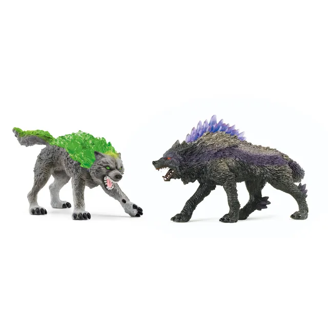 Schleich Eldrador Creature Set action figure Shadow Wolf Granite