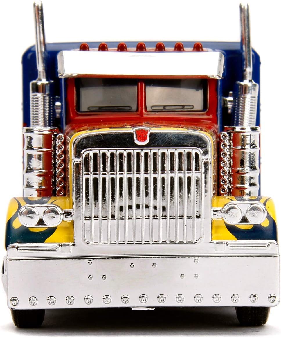 Jada Transformers T1 Optimus Prime macchinina die-cast 1:32 rosso blu