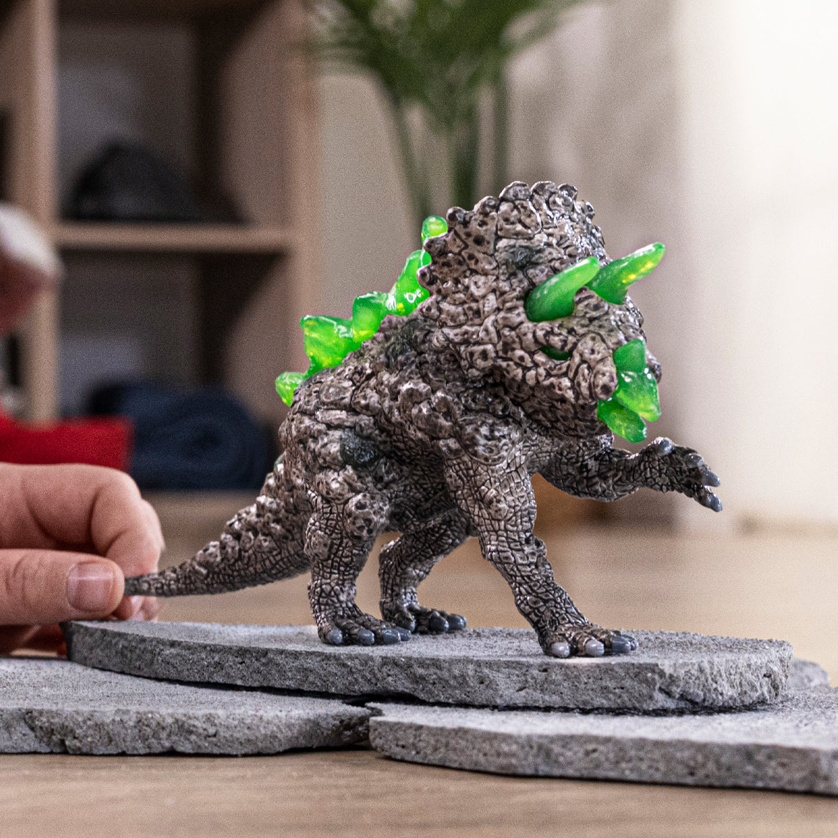 Schleich Eldrador Triceratopo di pietra fantasy 70828