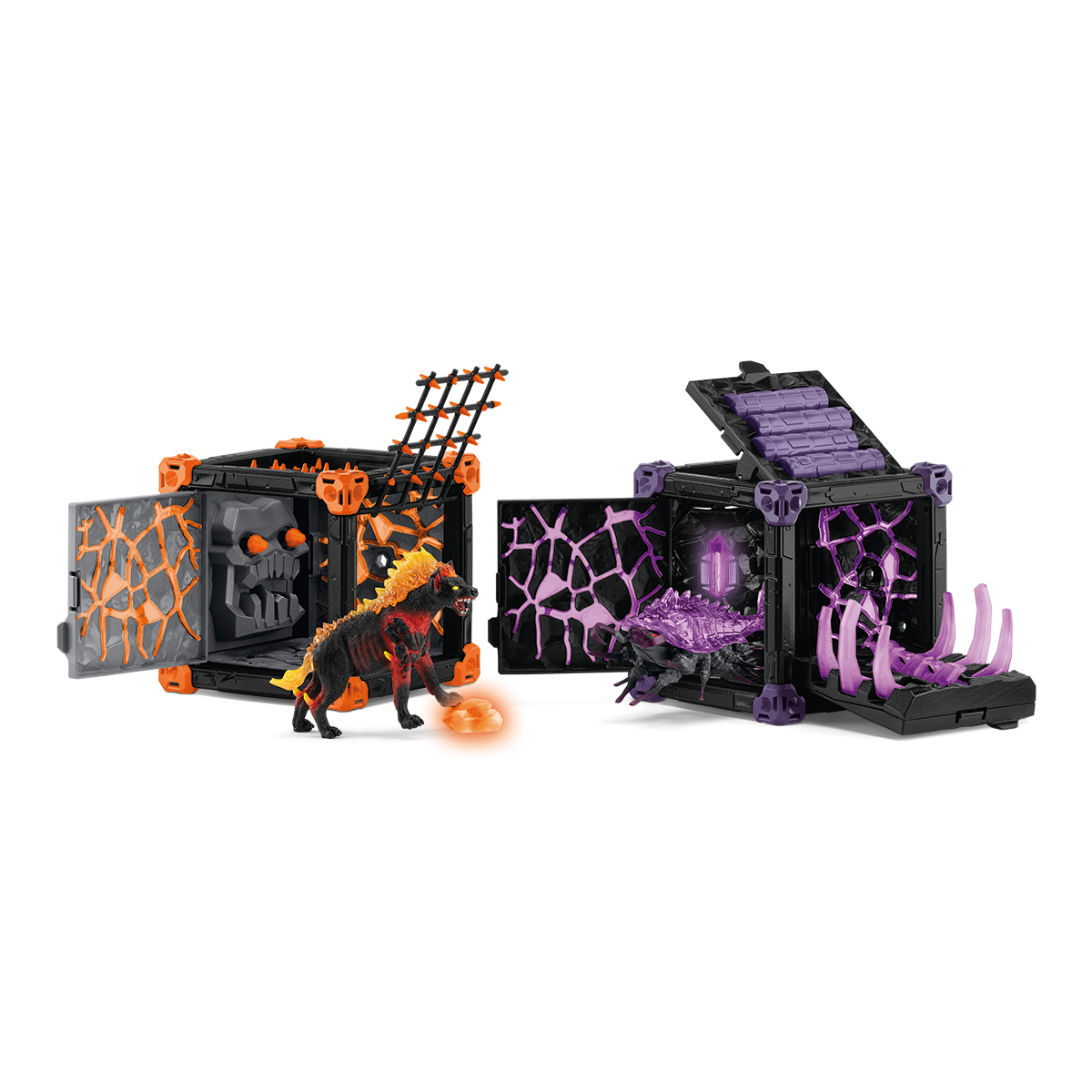 Schleich Eldrador BattleCave Arena 42673 playset Lava vs Ombra